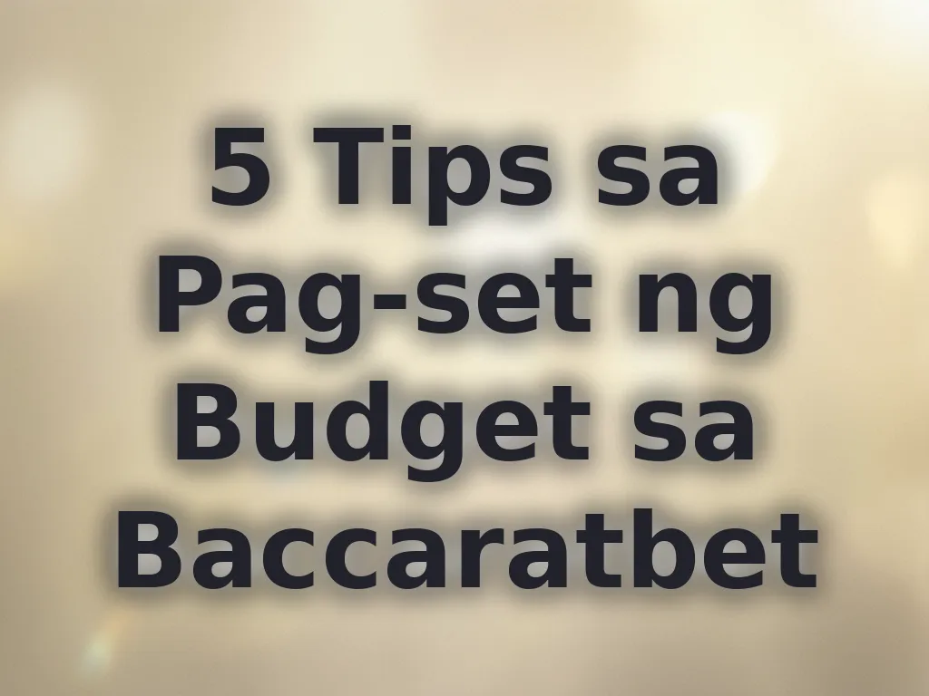 Budget tips
