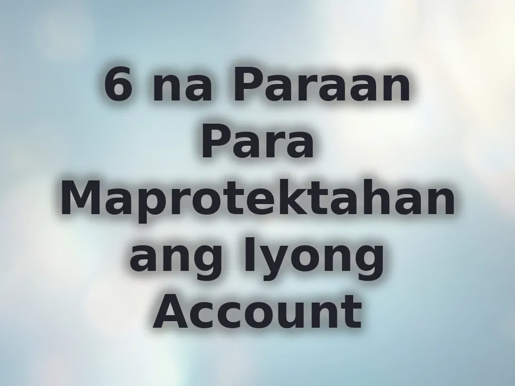 Account security